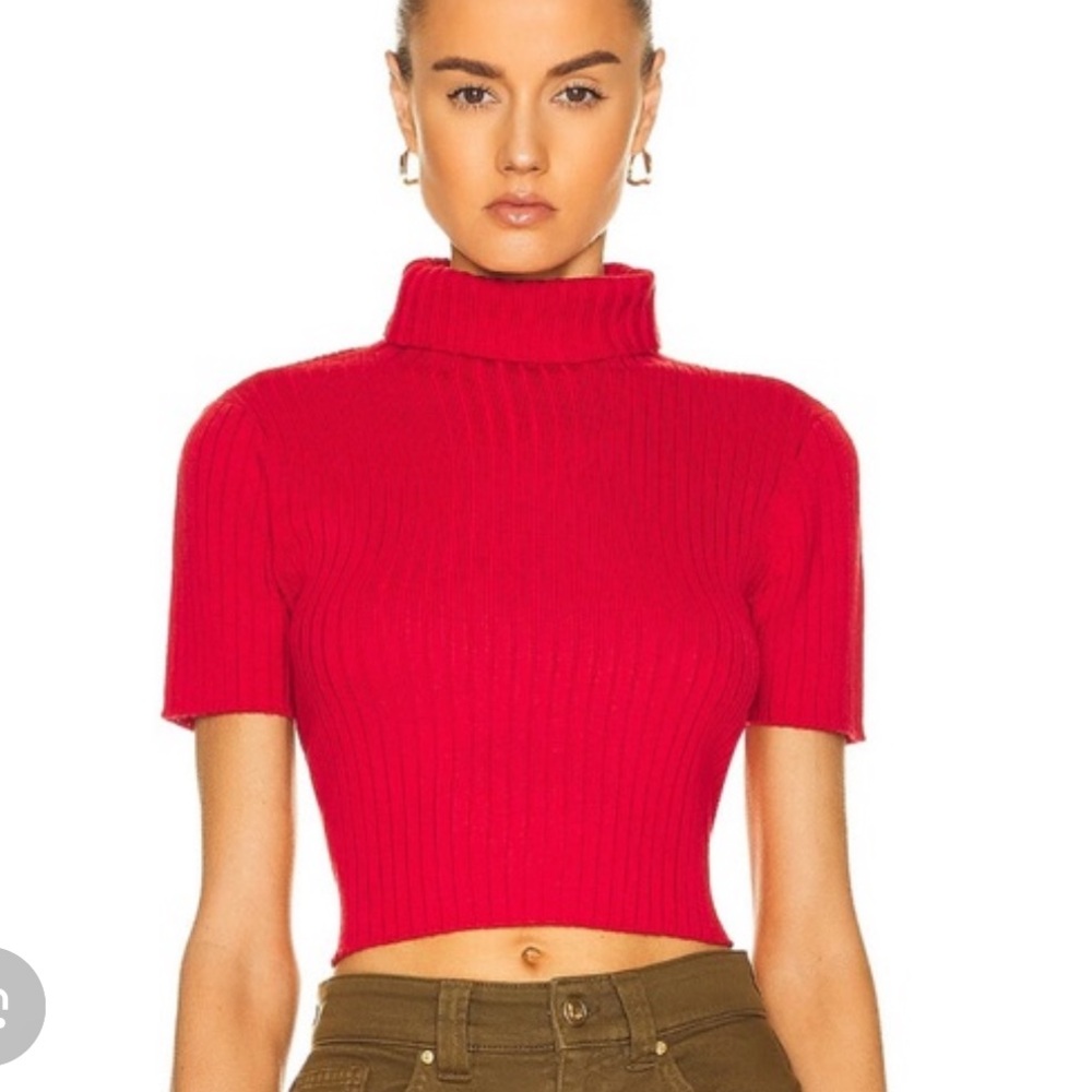 STAUD black lilou Ribbed Knit Top - Picture 3 of 3